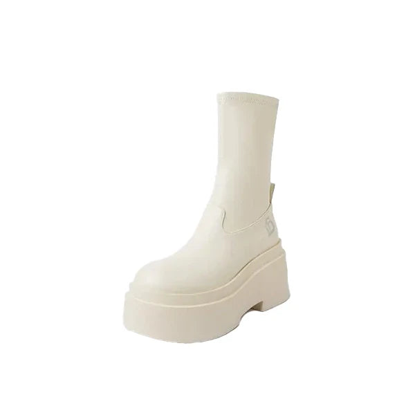 Bottines gothiques blanches