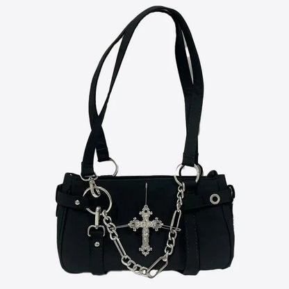 Gotische Handtasche mit Kreuz